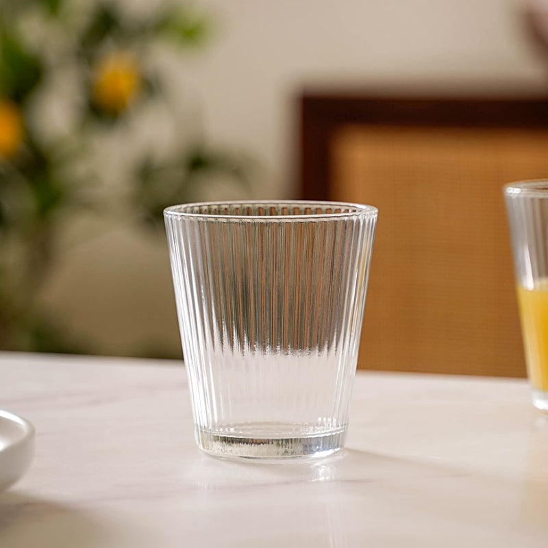 Short Striped Glassware Set of 2