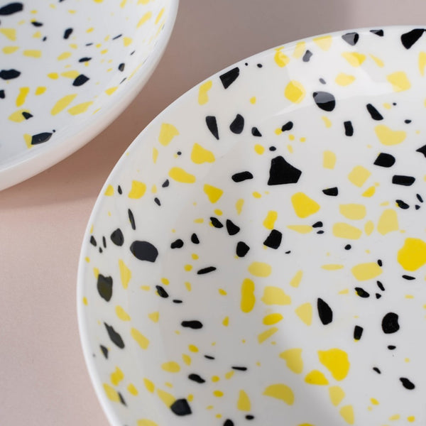 Mosaic Plate Yellow - Serving plate, snack plate, dessert plate | Plates for dining & home decor