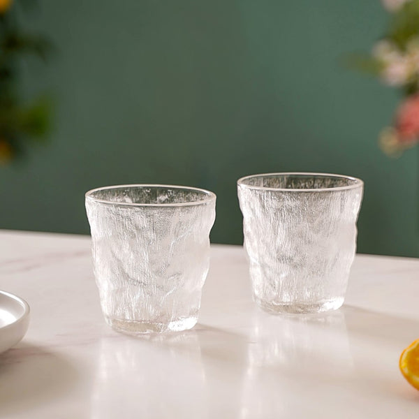 Crystal Drinking Glass Set of 2