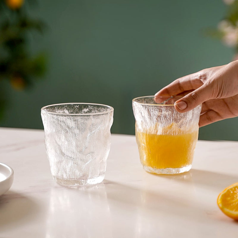 Crystal Drinking Glass Set of 2