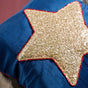 Sequin Star Velvet Cushion Cover 16 Inch X 16 Inch