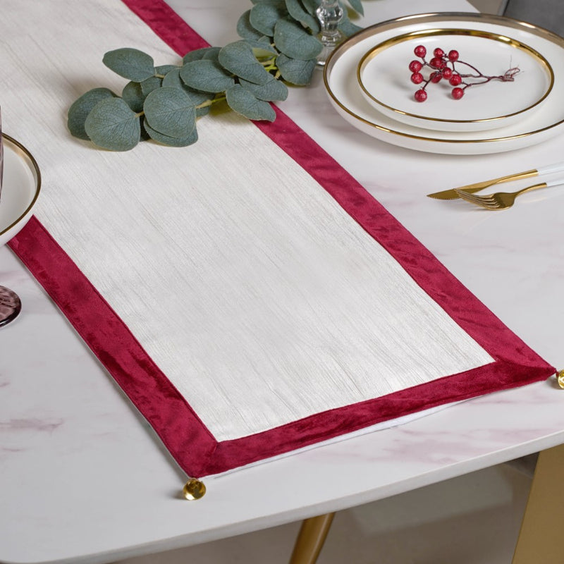 Holiday Bells Table Runner Off-White