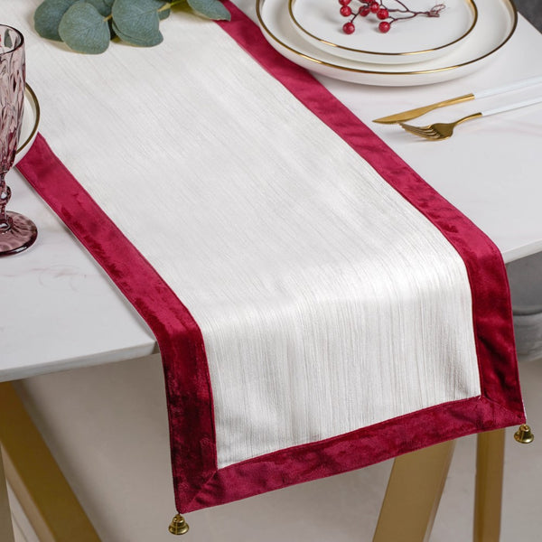 Holiday Bells Table Runner Off-White