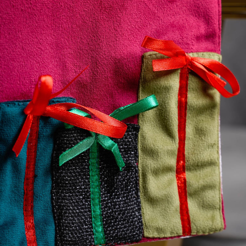 Xmas Presents Table Runner Red 72 Inch X 13 Inch