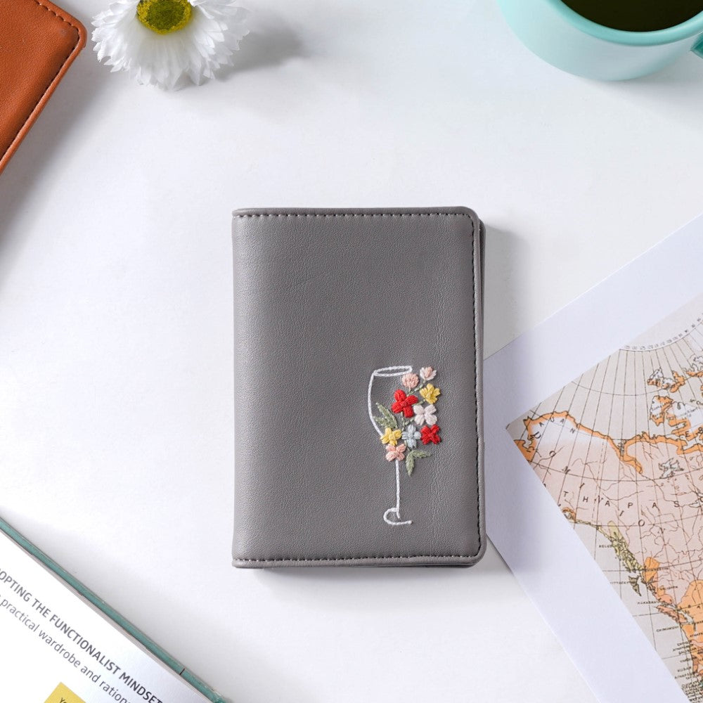 Mozaic hand embroidered passport cover main image 1