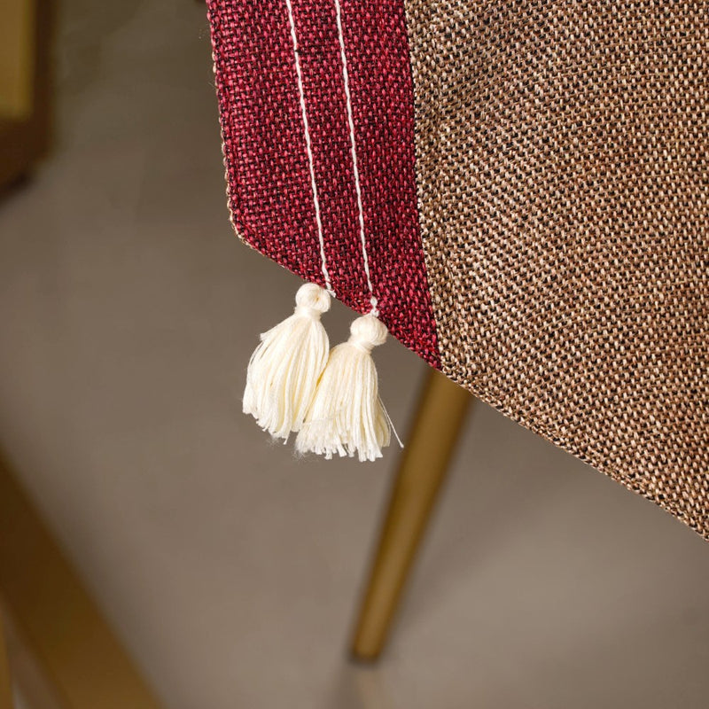 Bicolour Jute Table Runner 72 Inch