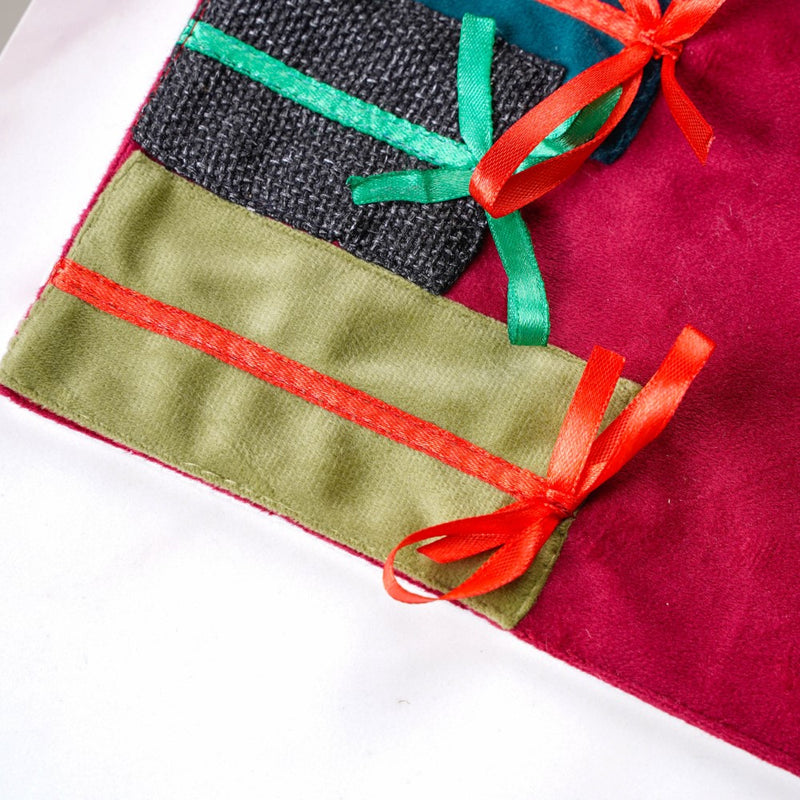 Xmas Presents Table Runner Red 72 Inch X 13 Inch
