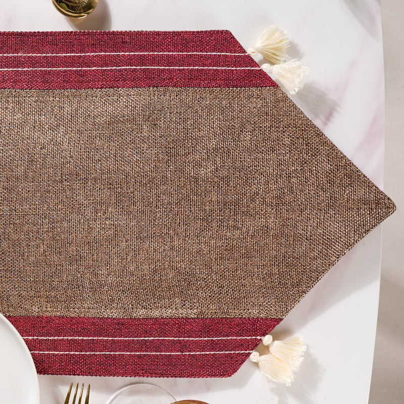 Bicolour Jute Table Runner 72 Inch