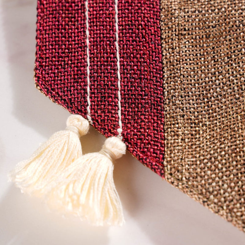 Bicolour Jute Table Runner 72 Inch