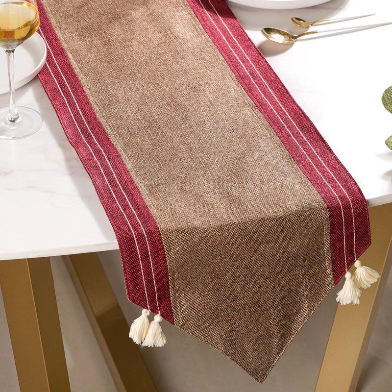 Bicolour Jute Table Runner 72 Inch