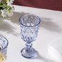 Stemmed Crystal Wine Glass Blue Set Of 6 300ml