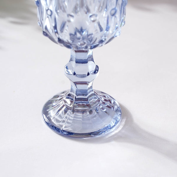 Grande Crystal Wine Glass Blue Set Of 6 300ml