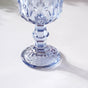 Stemmed Crystal Wine Glass Blue Set Of 6 300ml