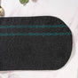 Handwoven Jute Table Runner Black 72 Inch