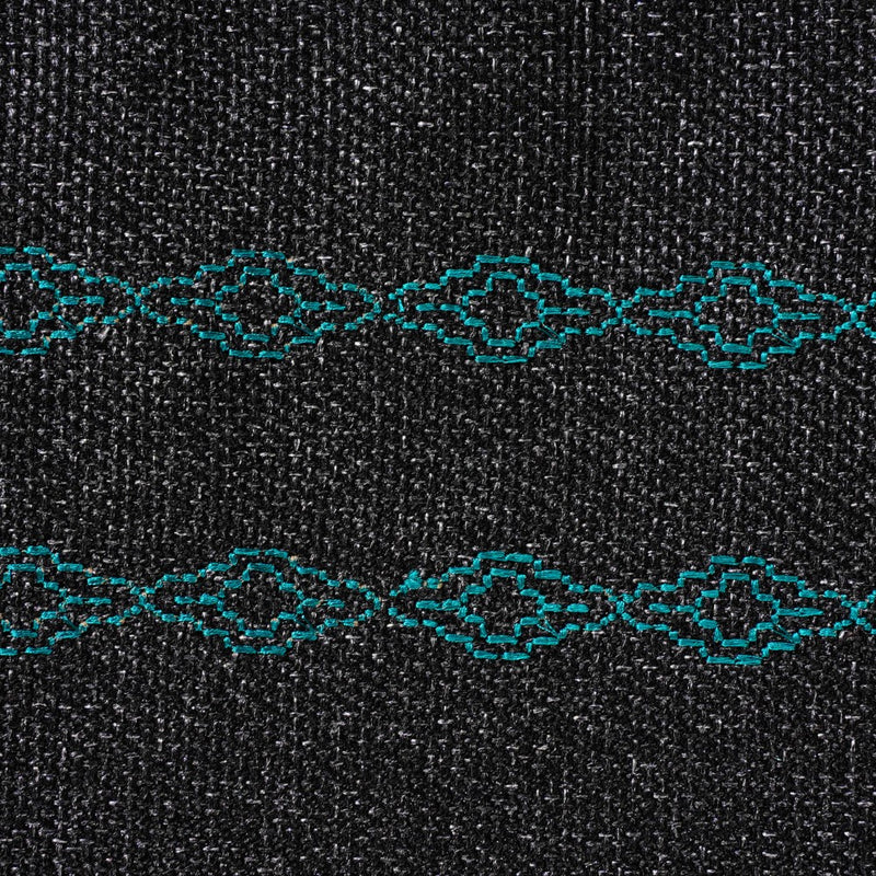 Handwoven Jute Table Runner Black 72 Inch