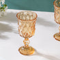 Stemmed Crystal Wine Glass Amber Set Of 6 300ml