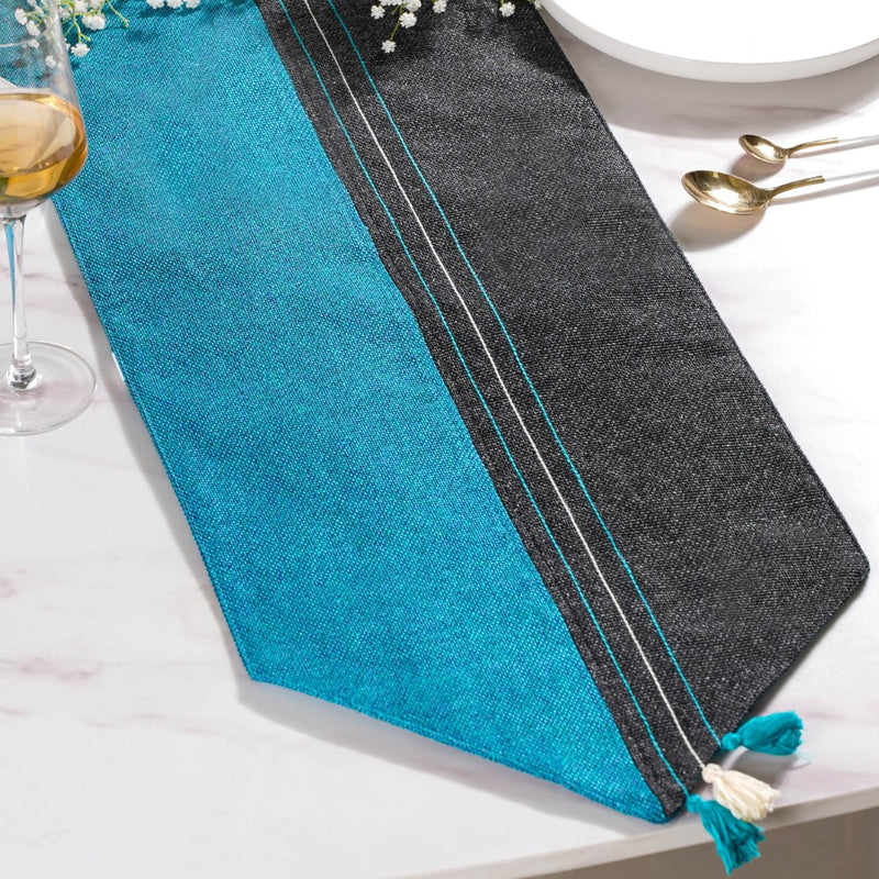 Dual Toned Jute Table Runner 72 Inch