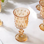 Stemmed Crystal Wine Glass Amber Set Of 6 300ml