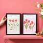 Floral Framed Wall Art Set Of 2 13x9 Inch - Picture frames wall art for wall decoration, wall design | Room decoration items