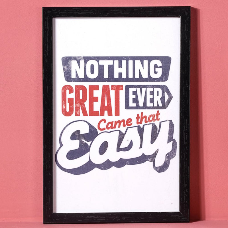 Inspirational Quote Framed Poster 13x9 Inch - Picture frames wall art for wall decoration, wall design | Room decoration items