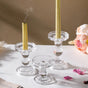 Glass Candle Stand Decor Set Of 3 - Candle stand | Home decor