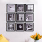 Black & White Wall Art Set Of 9 9x9 Inch - Wall art for wall decoration, wall design | Room decoration items