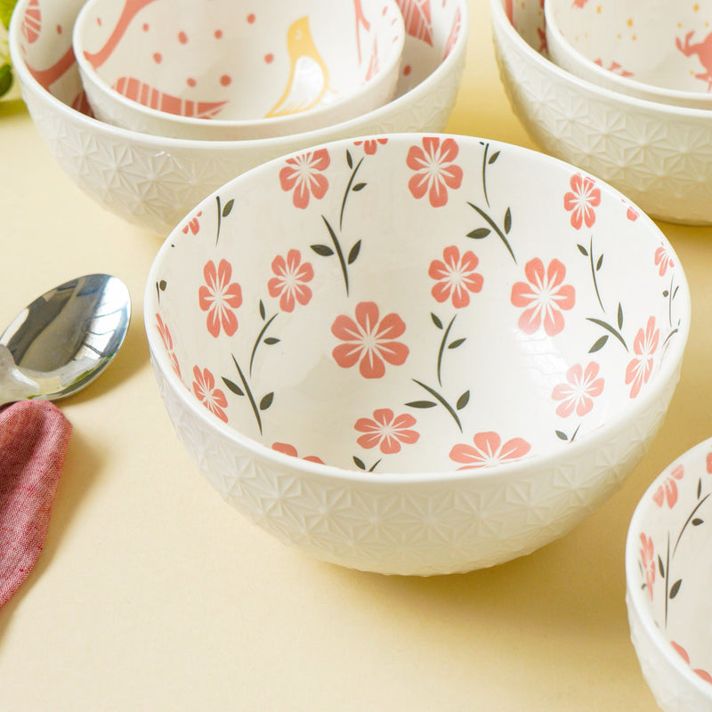 Natura Bowls Pink - Bowl, ceramic bowl, serving bowls, noodle bowl, salad bowls, bowl for snacks, large serving bowl | Bowls for dining table & home decor