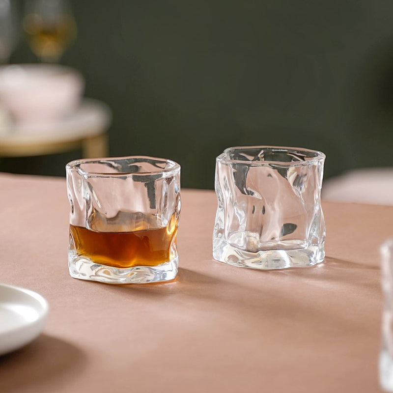 Crystal Water Glass Transparent Set of 6