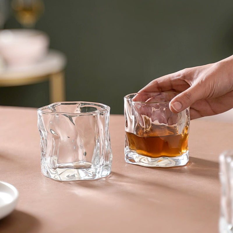 Crystal Water Glass Transparent Set of 6