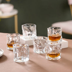 Crystal Water Glass Transparent Set of 6