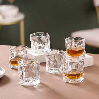 Crystal Water Glass Transparent Set of 6
