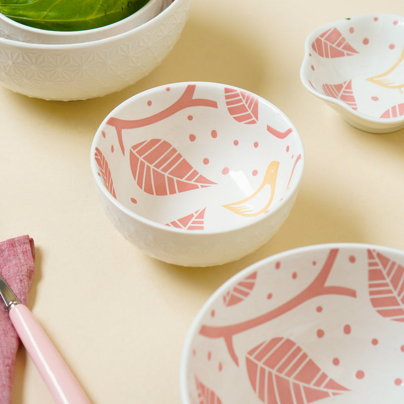 Natura Bowls Pink - Bowl, ceramic bowl, serving bowls, noodle bowl, salad bowls, bowl for snacks, large serving bowl | Bowls for dining table & home decor