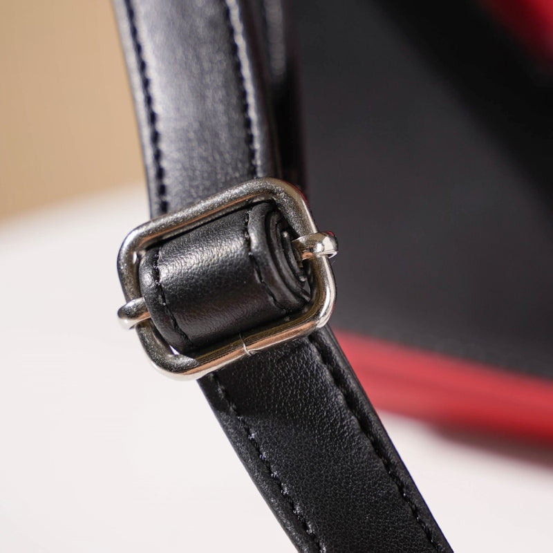Heart Sling Bag Black And Red