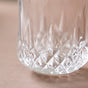 Set Of 6 Diamond Cut Glass Tumbler 200ml