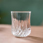 Set Of 6 Diamond Cut Glass Tumbler 200ml