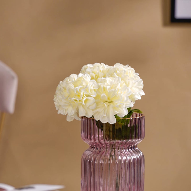Artificial Chrysanthemum Bouquet White Set Of 2 - Artificial flower | Home decor item | Room decoration item