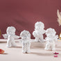 Baby Angel Resin Showpiece White Set Of 4 - Showpiece | Home decor item | Room decoration item