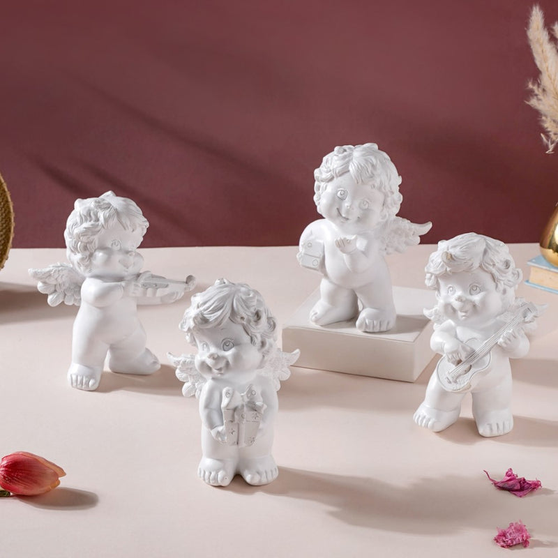 Baby Angel Statue Violin - Showpiece | Home decor item | Room decoration item