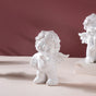 Baby Angel Resin Showpiece White Set Of 4 - Showpiece | Home decor item | Room decoration item