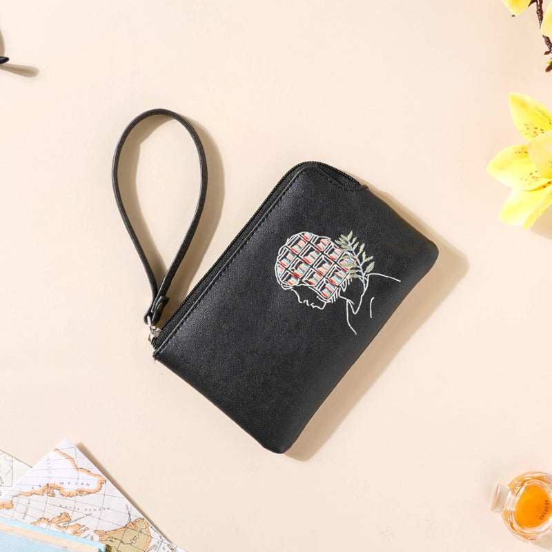 Beautiful Mind Pouch Bag Black