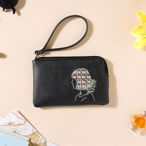 Beautiful Mind Pouch Bag Black