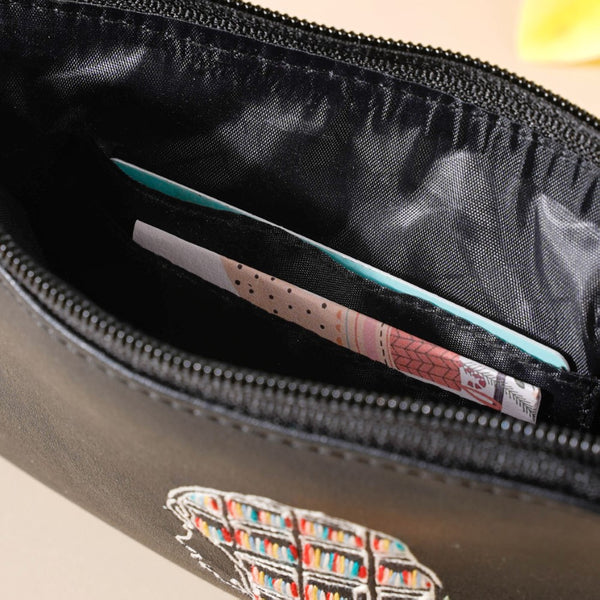 Beautiful Mind Pouch Bag Black