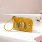 Fronds And Blooms Coin Pouch Yellow