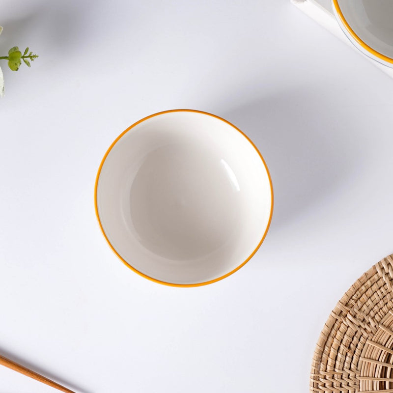 Polka Dot Ceramic Soup Bowl Nitori 250ml - Bowl, soup bowl, ceramic bowl, snack bowls, curry bowl, popcorn bowls | Bowls for dining table & home decor