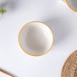 Polka Dot Ceramic Soup Bowl Nitori 250ml - Bowl, soup bowl, ceramic bowl, snack bowls, curry bowl, popcorn bowls | Bowls for dining table & home decor
