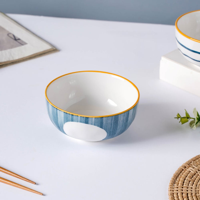 Polka Dot Ceramic Soup Bowl Nitori 250ml - Bowl, soup bowl, ceramic bowl, snack bowls, curry bowl, popcorn bowls | Bowls for dining table & home decor