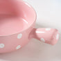 Dots Bowl With Handle - Ceramic bowl, salad bowls, snack bowls, bowl with handle | Bowls for dining table & home decor