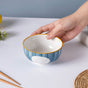 Polka Dot Ceramic Soup Bowl Nitori 250ml - Bowl, soup bowl, ceramic bowl, snack bowls, curry bowl, popcorn bowls | Bowls for dining table & home decor