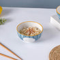 Polka Dot Ceramic Soup Bowl Nitori 250ml - Bowl, soup bowl, ceramic bowl, snack bowls, curry bowl, popcorn bowls | Bowls for dining table & home decor