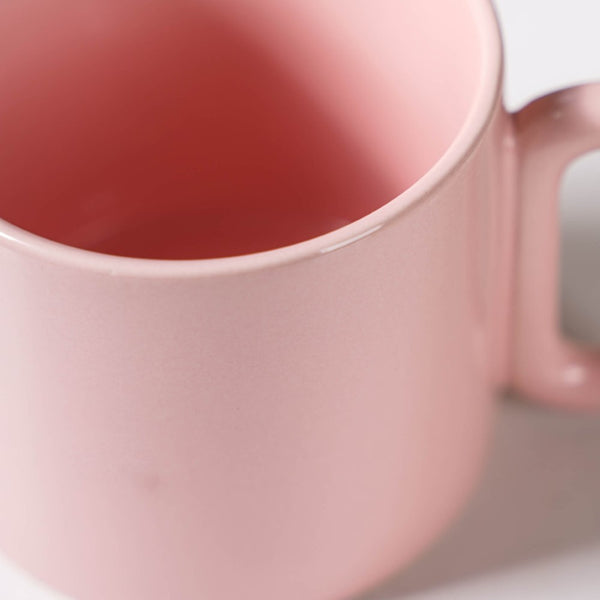 Ceramic Mug Pink 220ml- Mug for coffee, tea mug, cappuccino mug | Cups and Mugs for Coffee Table & Home Decor